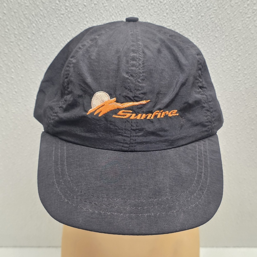 Vintage Swingster Pontiac Sunfire Snapback Nylon Trucker Hat Black
